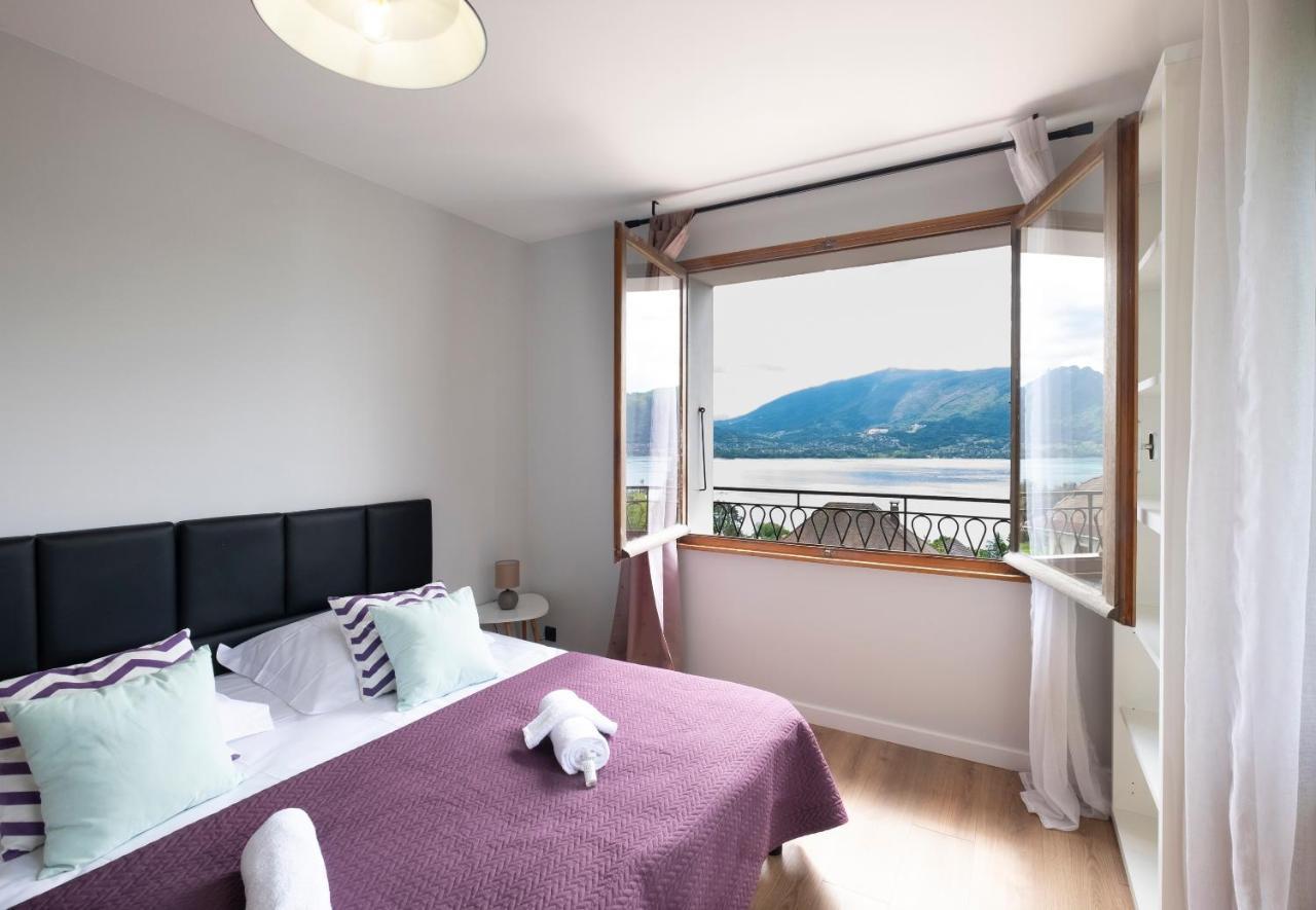 T4 Avec Vue Imprenable Sur Le Lac D'Annecy Daire Veyrier-du-Lac Dış mekan fotoğraf