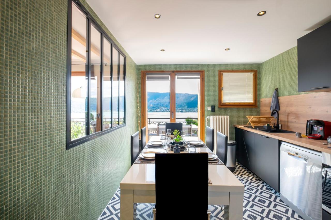 T4 Avec Vue Imprenable Sur Le Lac D'Annecy Daire Veyrier-du-Lac Dış mekan fotoğraf